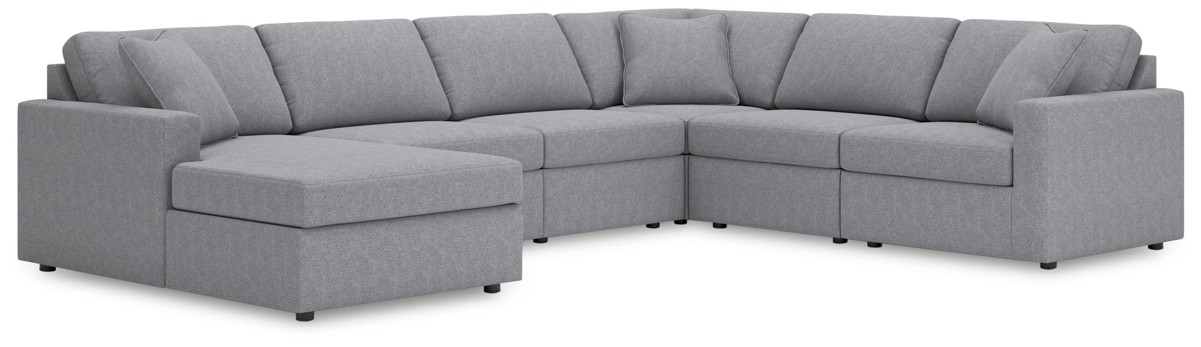 Signature Design Granite 6-Piece Sectional with Chaise
