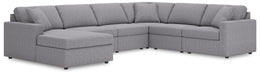 Signature Design Granite 6-Piece Sectional with Chaise