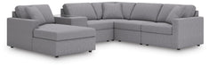 Signature Design Granite 6-Piece Sectional with Chaise