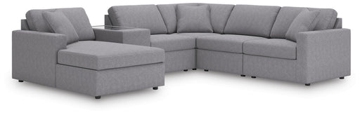 Signature Design Granite 6-Piece Sectional with Chaise