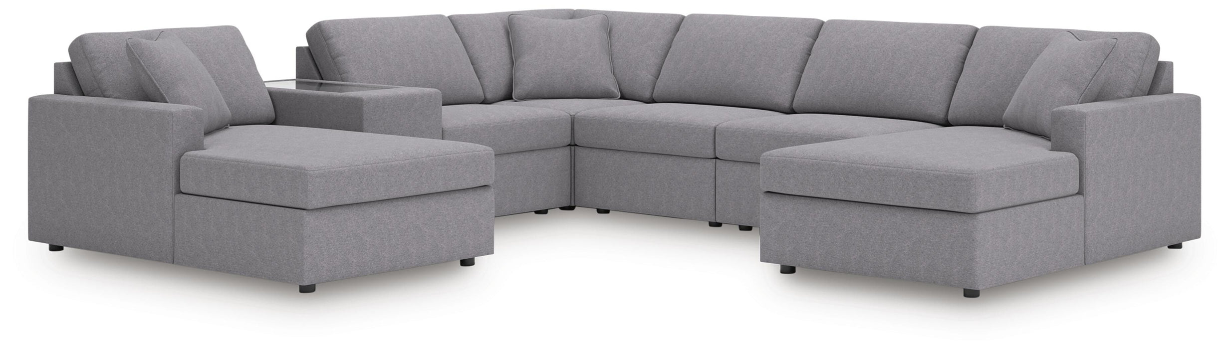 Signature Design Granite 7-Piece Sectional