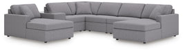 Signature Design Granite 7-Piece Sectional