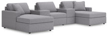 5-Piece Pit Sectional with Storage Consoles
