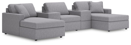5-Piece Pit Sectional with Storage Consoles