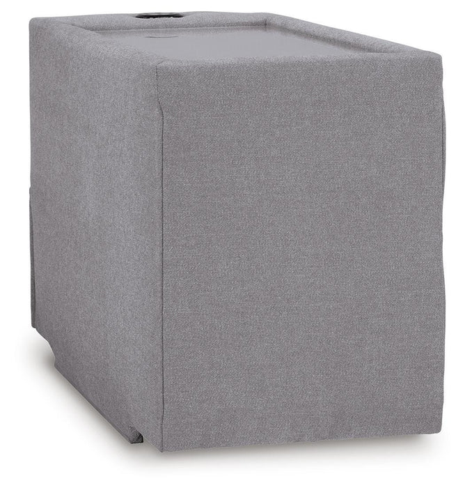 Signature Design Granite 5 Piece Sectional with Audio Console