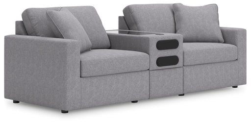 Signature Design Granite 3-Piece Sectional with Audio Console