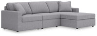 Signature Design Granite 3-Piece Sectional with Chaise