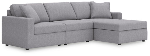 Signature Design Granite 3-Piece Sectional with Chaise
