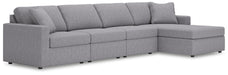 Signature Design Granite 4-Piece Sectional with Chaise