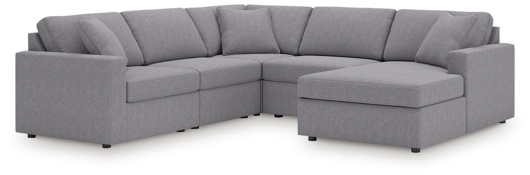 Signature Design Granite 5-Piece Sectional with Chaise
