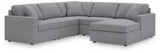 Signature Design Granite 5-Piece Sectional with Chaise
