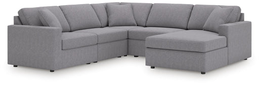 Signature Design Granite 5-Piece Sectional with Chaise