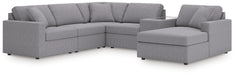 Signature Design Granite 6-Piece Sectional with Chaise