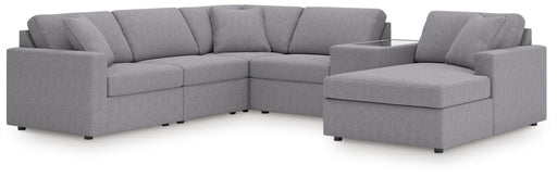 Signature Design Granite 6-Piece Sectional with Chaise