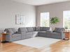 Signature Design Granite 8-Piece Sectional with Storage Consoles