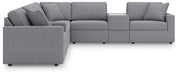 Signature Design Granite 8-Piece Sectional with Storage Consoles