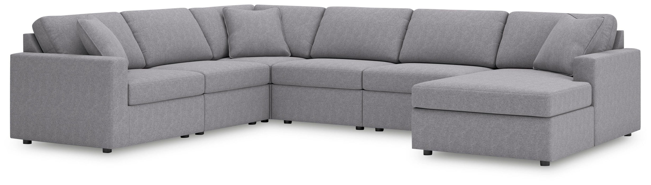 Signature Design Granite 6-Piece Sectional with Chaise