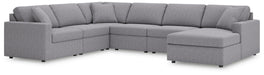 Signature Design Granite 6-Piece Sectional with Chaise