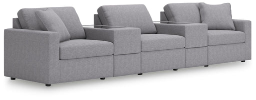 Signature Design Granite 5-Piece Sectional with Storage Consoles