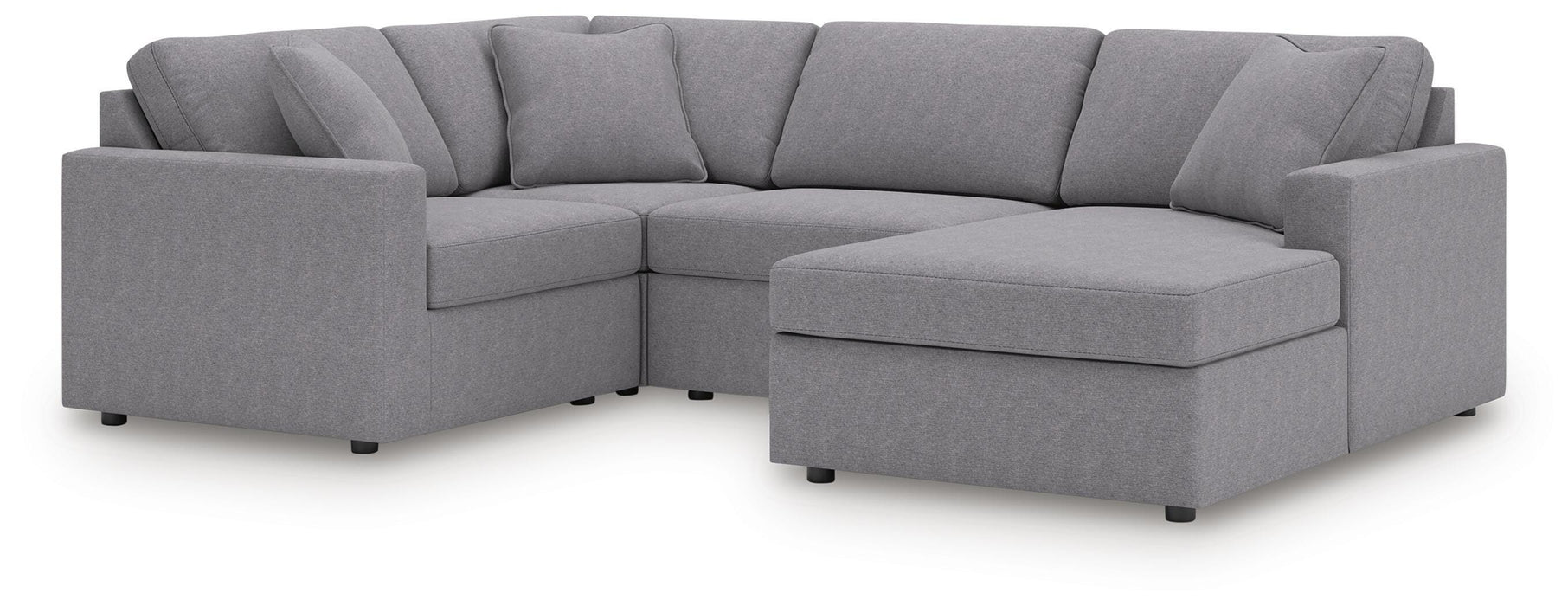 Signature Design Granite 4-Piece Sectional with Chaise