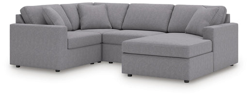 Signature Design Granite 4-Piece Sectional with Chaise