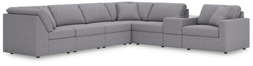 Signature Design Granite 7-Piece Sectional with Storage Console