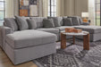 Signature Design Granite 4-Piece Double Chaise Sectional