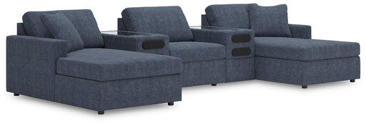 5-Piece Double Chaise with Audio Consoles