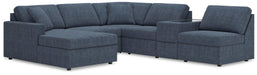 Signature Design Ink 6-Piece Sectional with Chaise and Storage Console