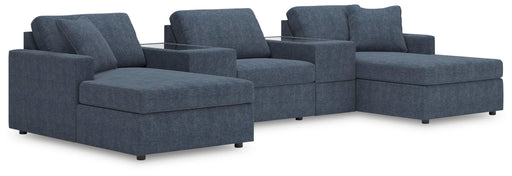 Signature Design Ink 5-Piece Pit Sectional with Storage Consoles