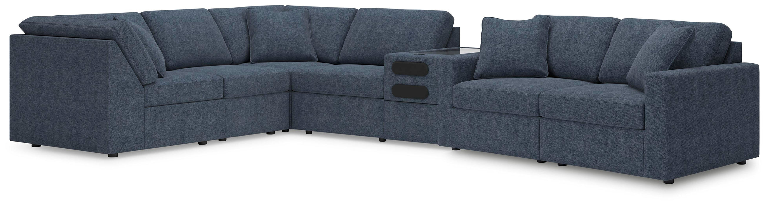 7-Piece Sectional with Audio Console