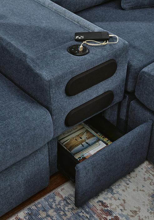 7-Piece Sectional with Audio Console