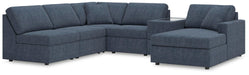 Signature Design Ink 6-Piece Sectional with Chaise and Storage Console