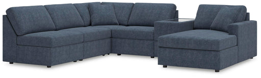 Signature Design Ink 6-Piece Sectional with Chaise and Storage Console
