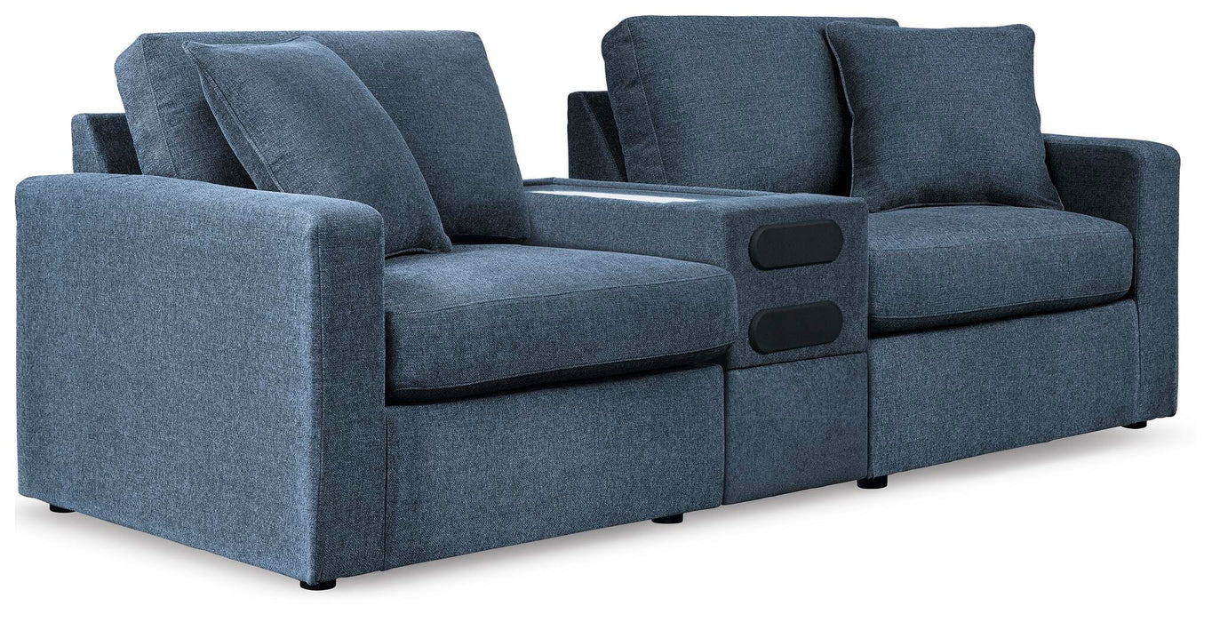 3-Piece Sectional with Audio Console