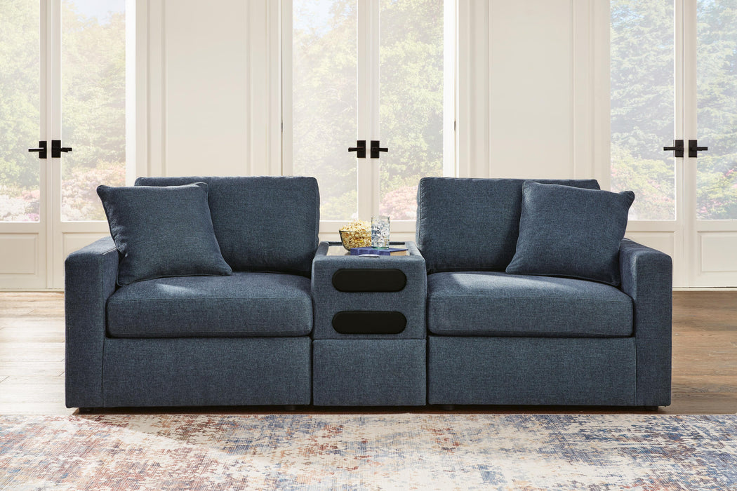 3-Piece Sectional with Audio Console