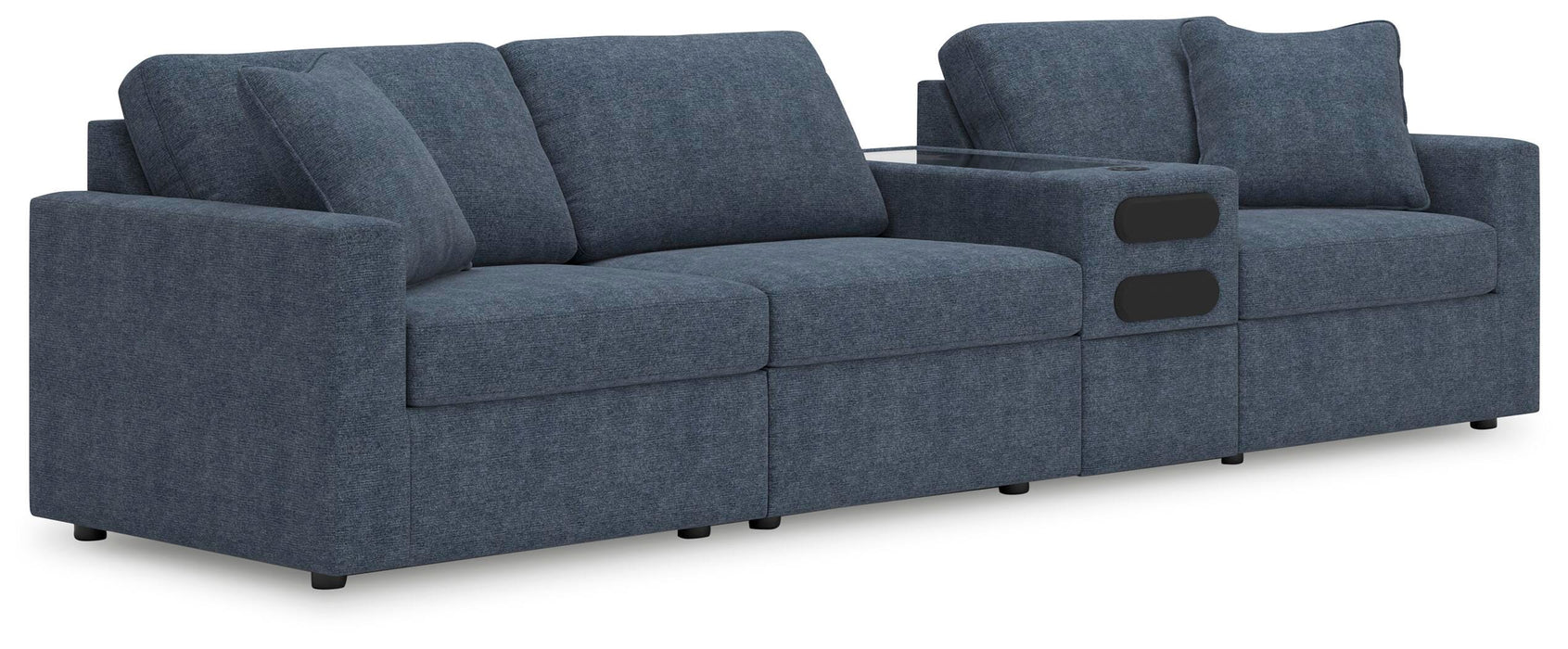 4-Piece Sectional with Audio Console