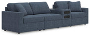 4-Piece Sectional with Audio Console