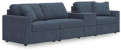 Signature Design Ink 4-Piece Sectional with Storage Console
