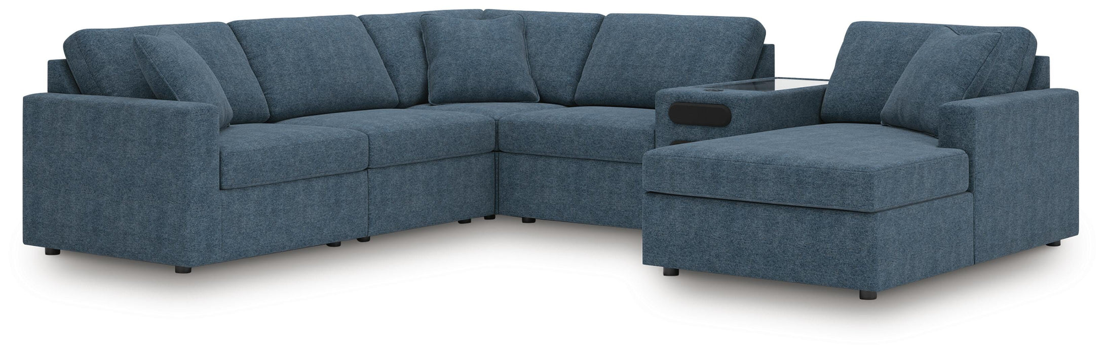 6-Piece Sectional with Audio System and Chaise