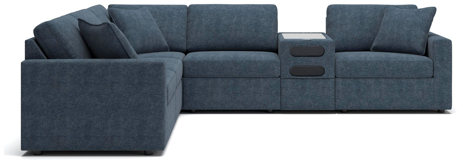 6-Piece Sectional with Audio Console
