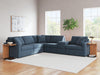 Signature Design Ink 6-Piece Sectional with Storage Console