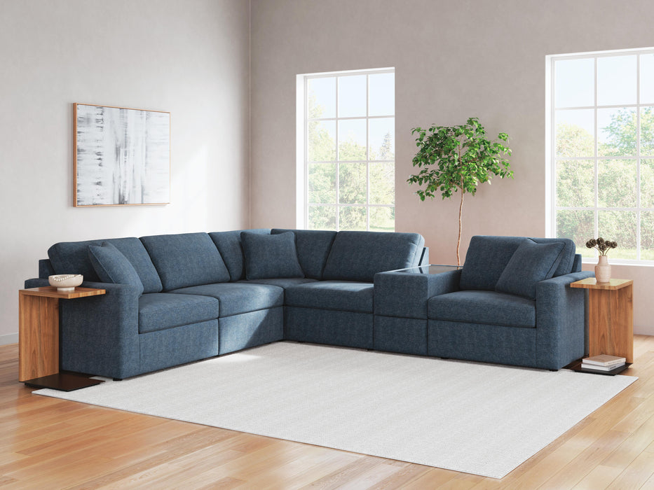 Signature Design Ink 6-Piece Sectional with Storage Console