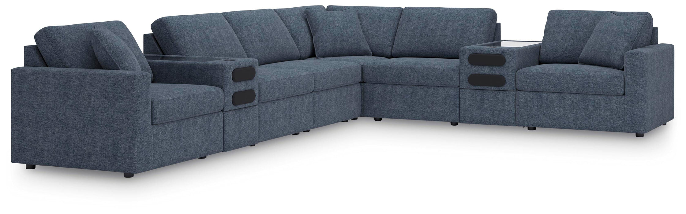 8-Piece Sectional with Audio Consoles