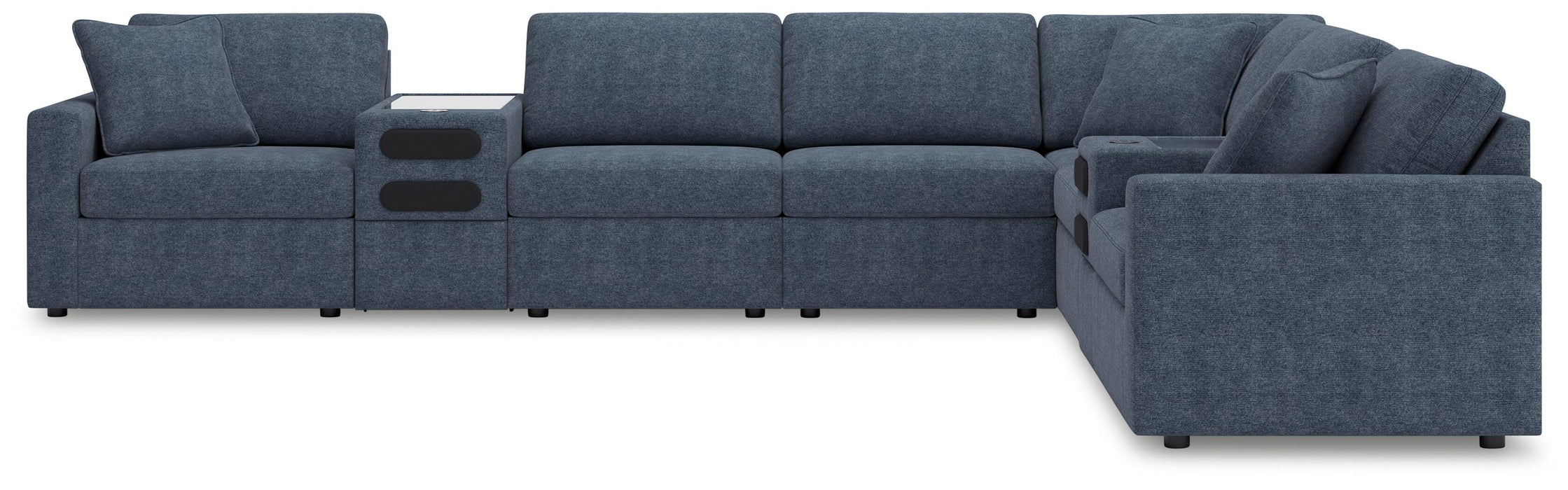 8-Piece Sectional with Audio Consoles