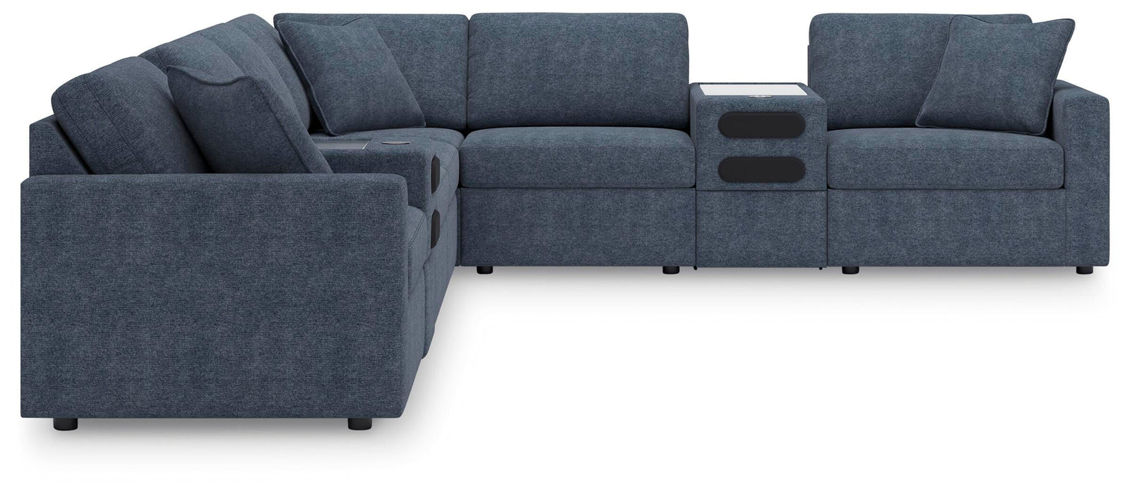 8-Piece Sectional with Audio Consoles