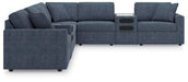 8-Piece Sectional with Audio Consoles