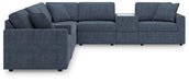 Signature Design Ink 8-Piece Sectional with Storage Consoles