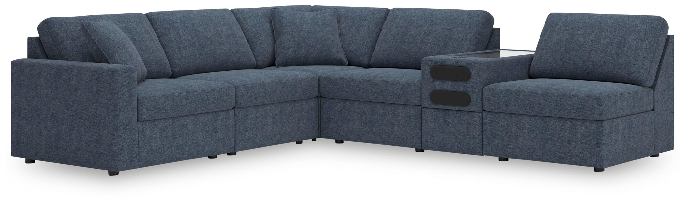6-Piece Sectional with Audio Console