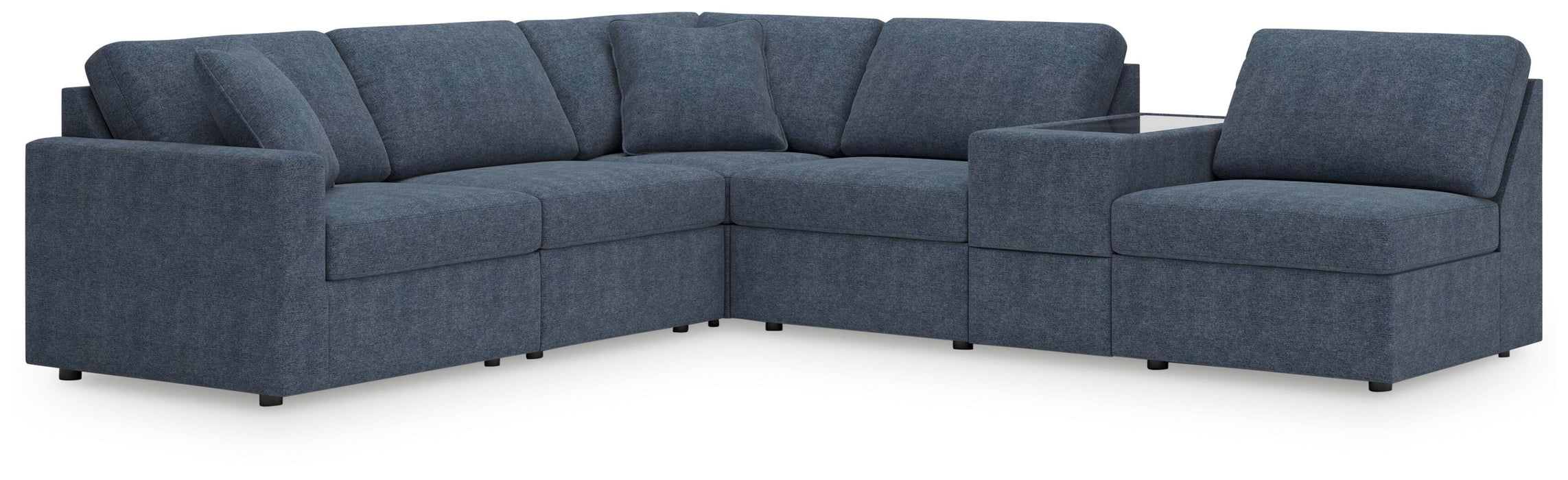Signature Design Ink 6-Piece Sectional with Storage Console